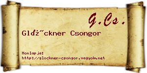 Glöckner Csongor névjegykártya