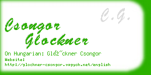 csongor glockner business card